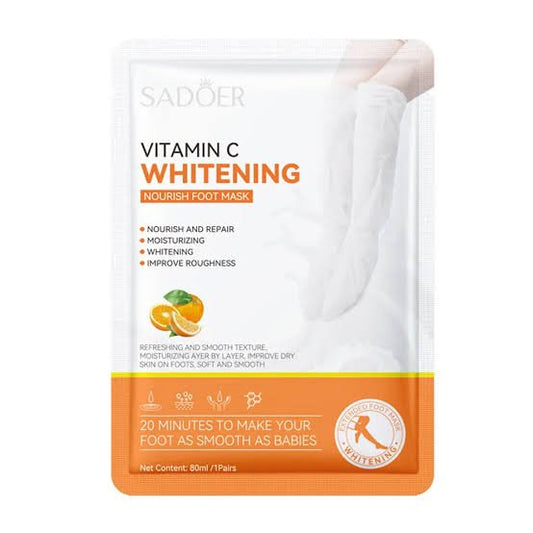 SADOER Vitamin C Whitening and Nourishing Foot Mask 80ml/1Pairs