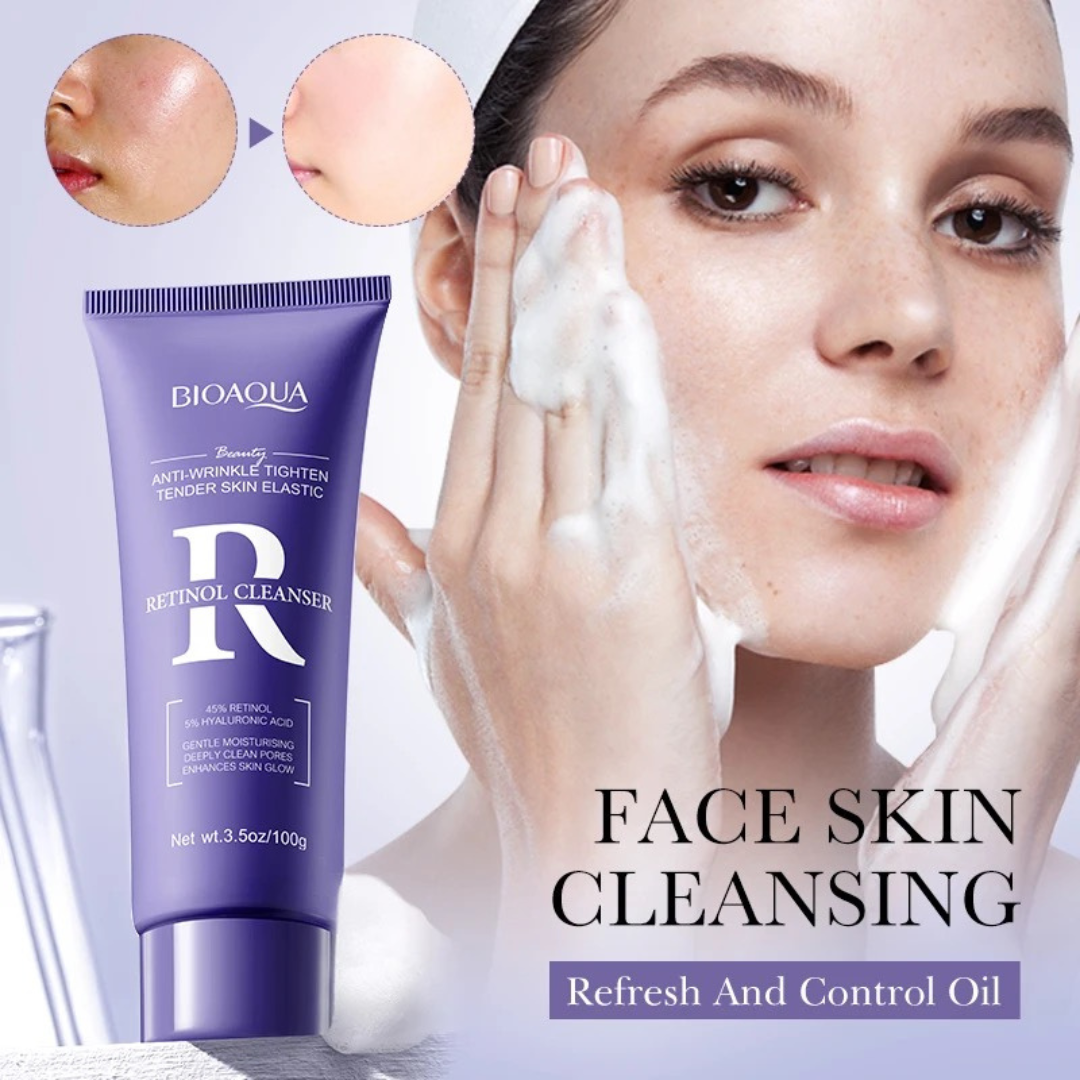 BIOAQUA Retinol Anti-wrinkle Tighten Tender Skin Elastic Cleanser 100g