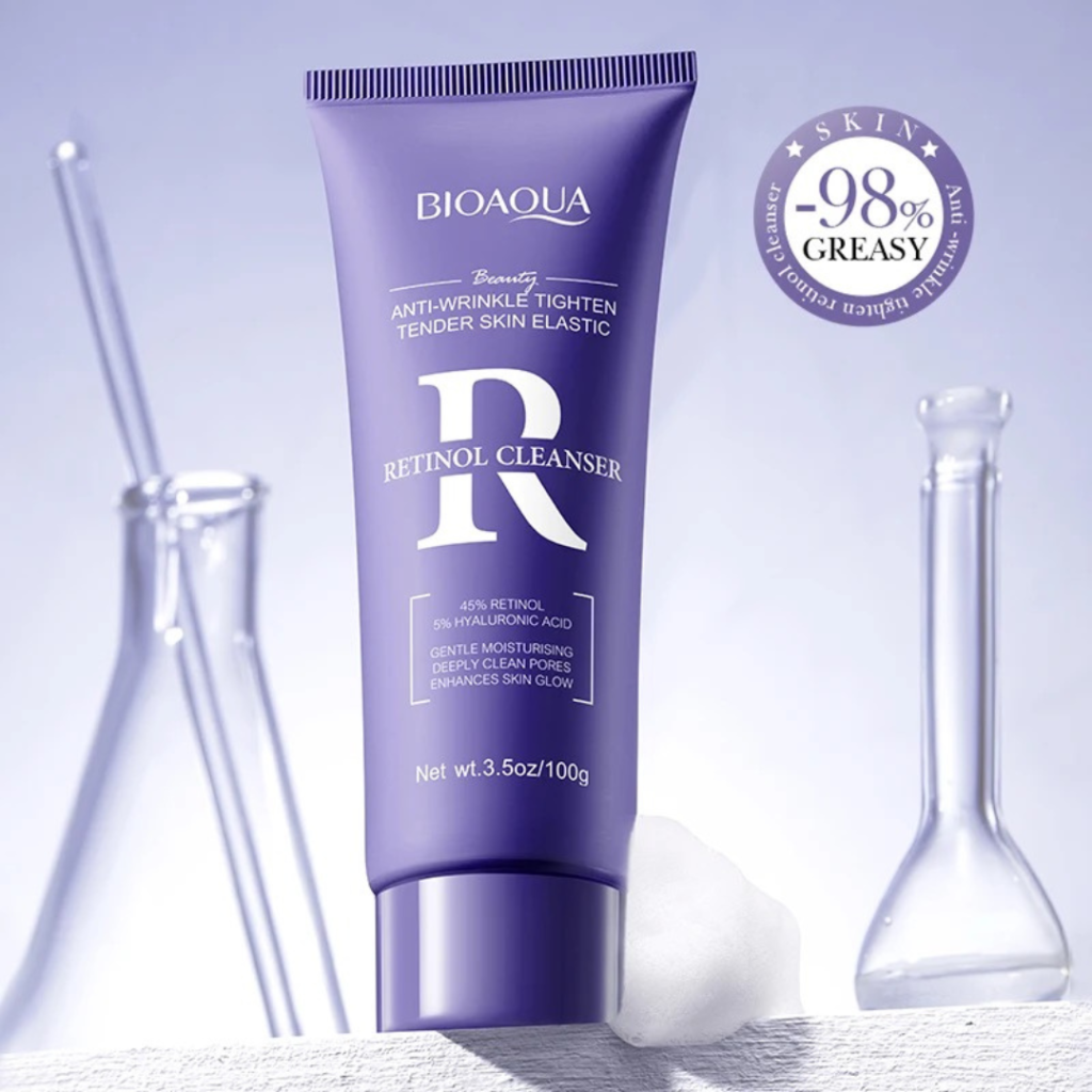 BIOAQUA Retinol Anti-wrinkle Tighten Tender Skin Elastic Cleanser 100g