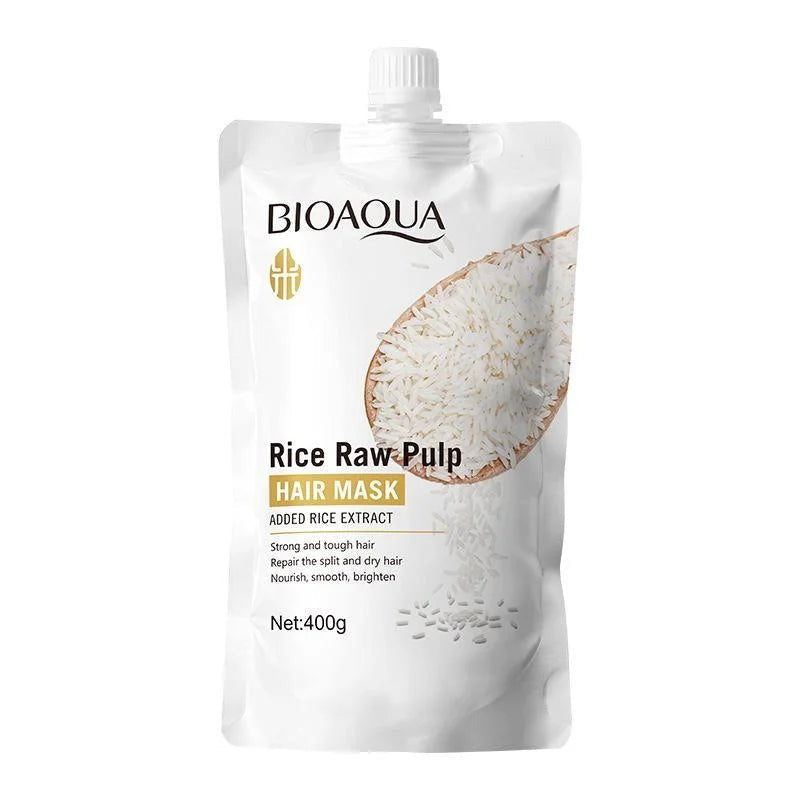 BIOAQUA Rice Raw Pulp Hair Mask 400g (pouch packing)
