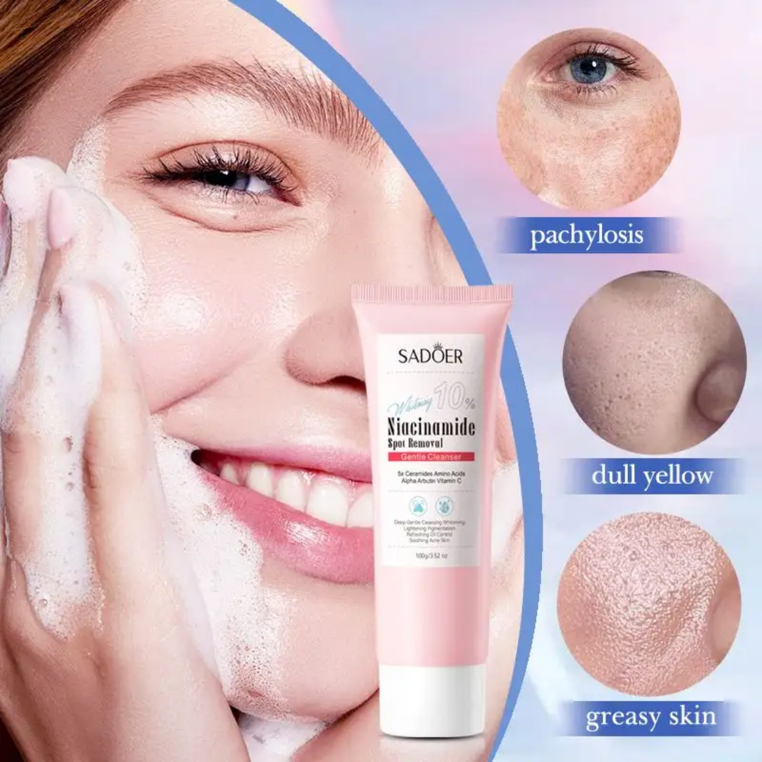 SADOER Whitening 10% Niacinamide spot Removal Gentle Cleanser 100g