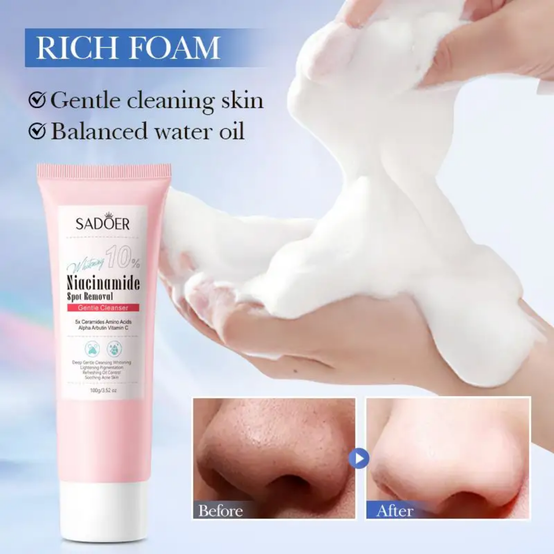 SADOER Whitening 10% Niacinamide spot Removal Gentle Cleanser 100g