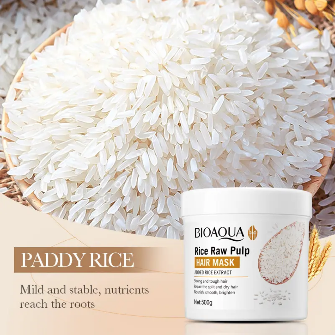 BIOAQUA Rice Raw Pulp Hair Mask 500g