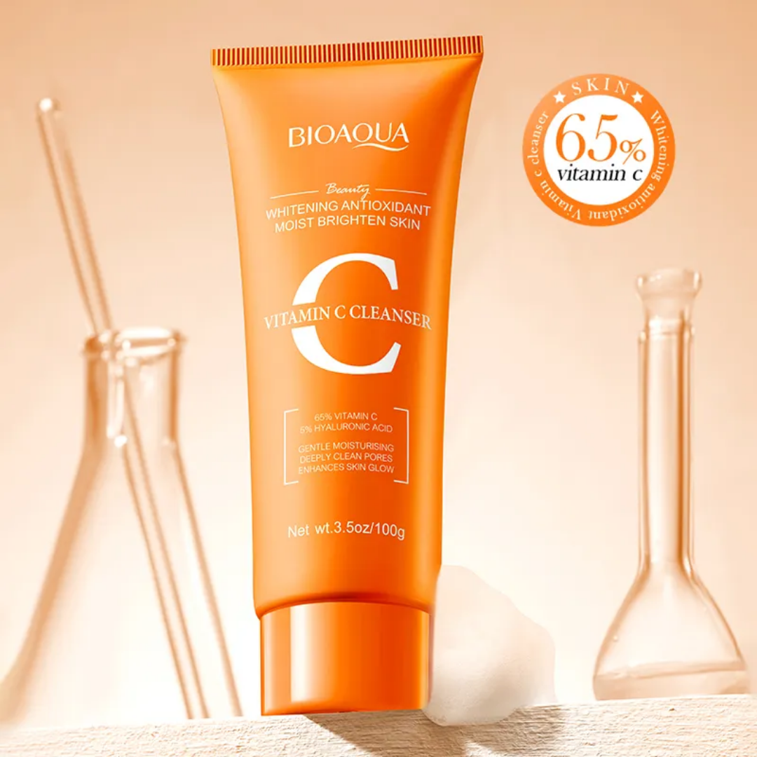 BIOAQUA Vitamin C Whitening antioxidant Moist Brighten Skin Cleanser 100g