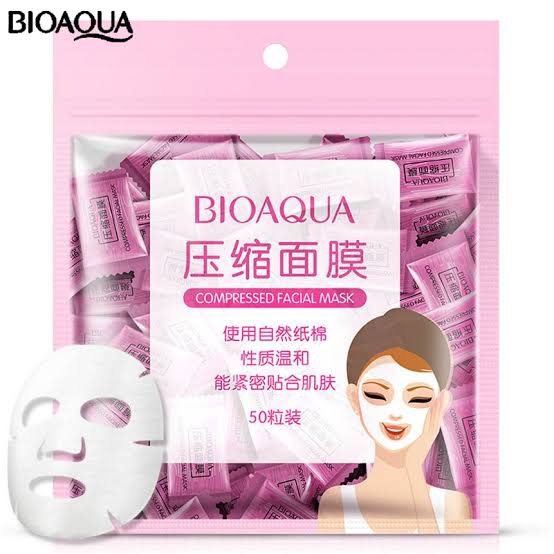 BIOAQUA Compressed Facial Candy Sheet Mask pack of 50