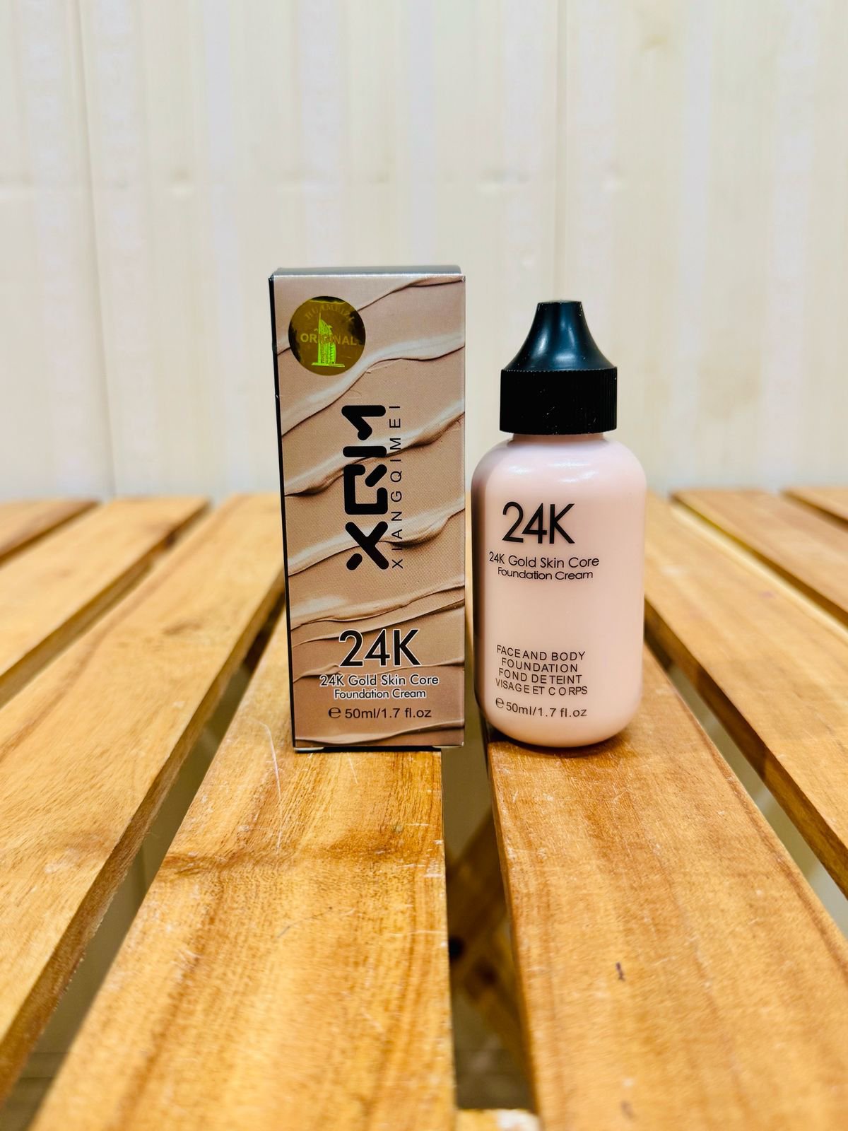 XQM 24K Gold Skin Care Full Coverage BB Foundation Cream 50ml