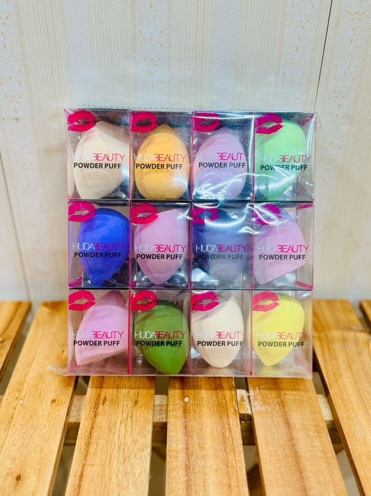Huda Beauty Powder Super Soft Puff Beauty Blender pack of 12