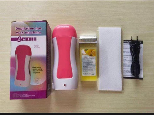 Depilation Hot Wax Machine 3in1 ( Wax Heater, wax refill, wax strips)