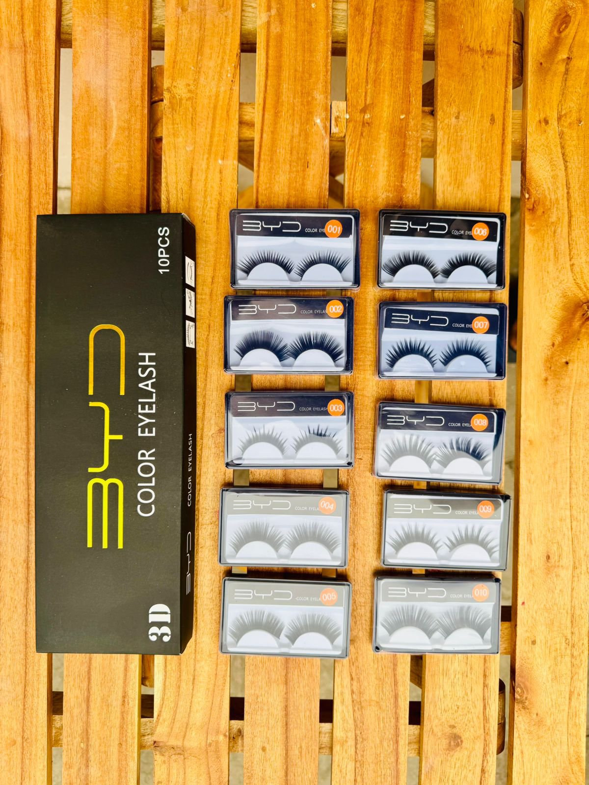 BYD 3D Eyelashes Pack of 10