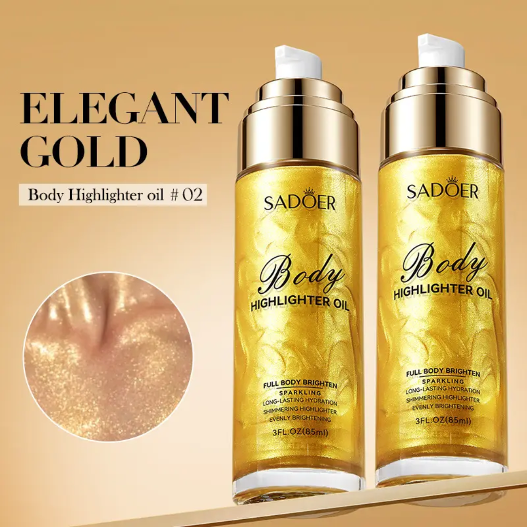 Sadoer Body Highlighter Oil For Full Body Brighten Sparking 85ml