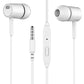 Pack of 3 Best Quality Handsfree with Stereo sound android with Silicone Buds (white)