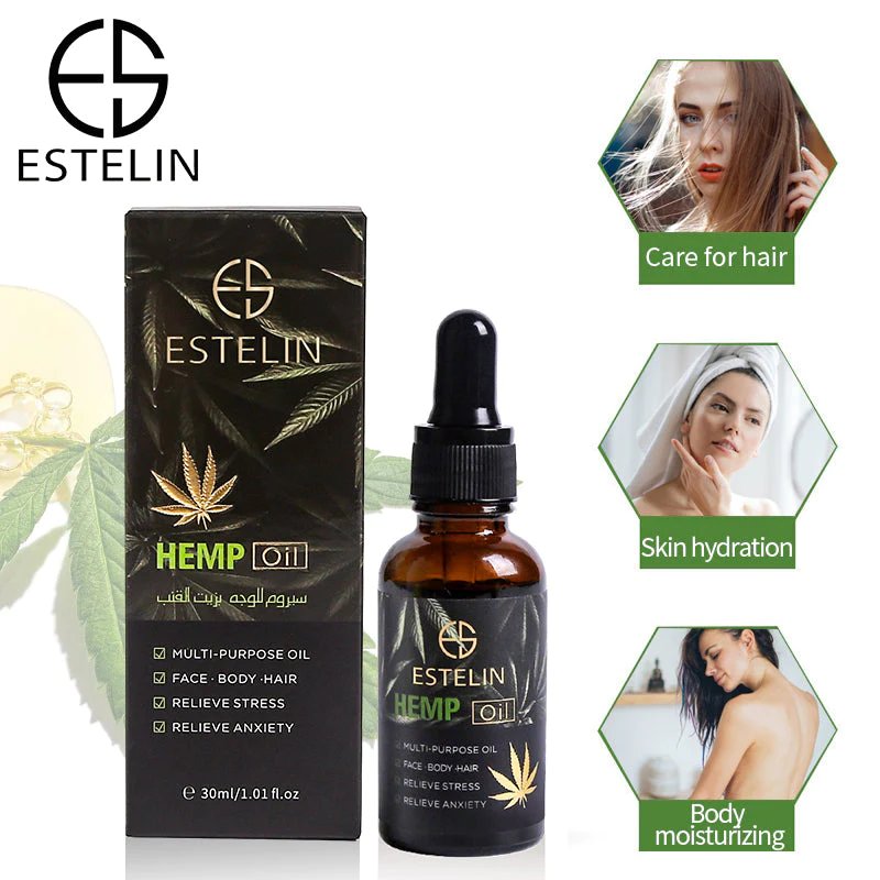 ESTELIN MULTI PURPOSE HEMP OIL FACE & Hair SERUM