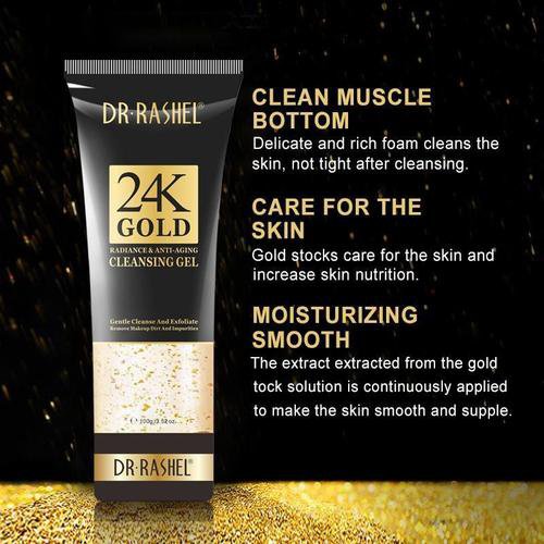 Dr.RASHEL 24K GOLD CLEANSING GEL, 100ml