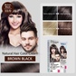 Disaar Semi-Permanent Excellent Gray Hair Coverage Hair Color 60ml (Brown Black )