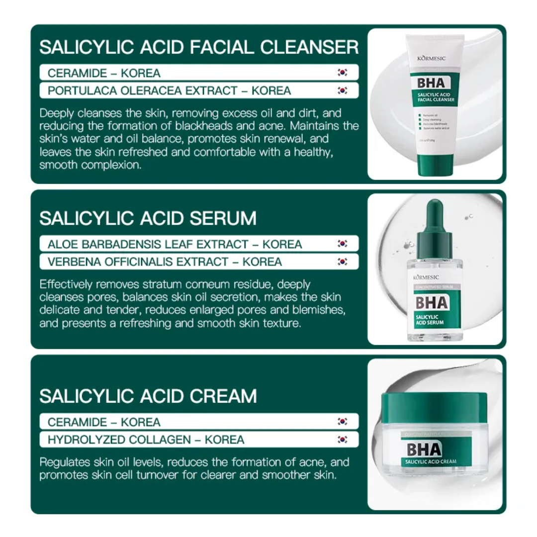 KORMESIC BHA Exfoliate Clean Pores Salicylic Acid Serum - 30ml