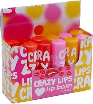 Crazy Lips Fruity Flavour Natural Pink Lip Balm set of 12