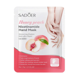 Sadoer Honey Peach Nicotinamide Hand Mask pair