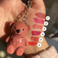 Mocallure Long Lasting Matte Bear LipGloss With key Chain Set Of 6