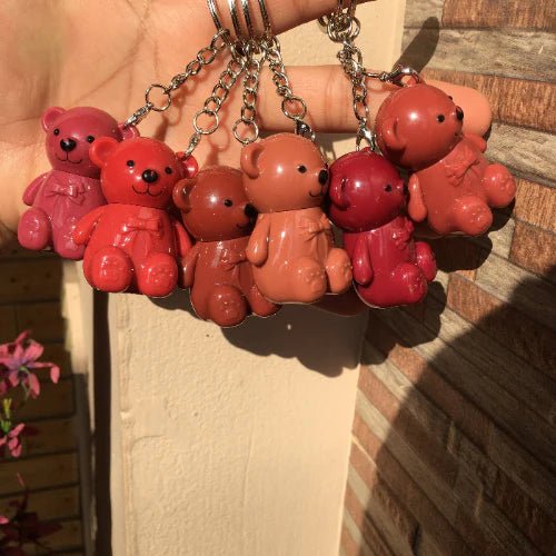 Mocallure Long Lasting Matte Bear LipGloss With key Chain Set Of 6