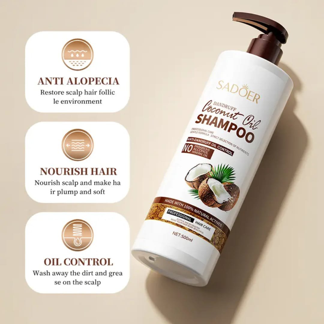 Sadoer Dandruff Oil Control Coconut Oil Shampoo 500ml