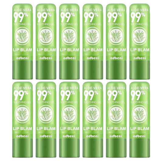 Aishali 99% AloeVera Lipstick Lip Balm Soothing Gel Pack Of 12