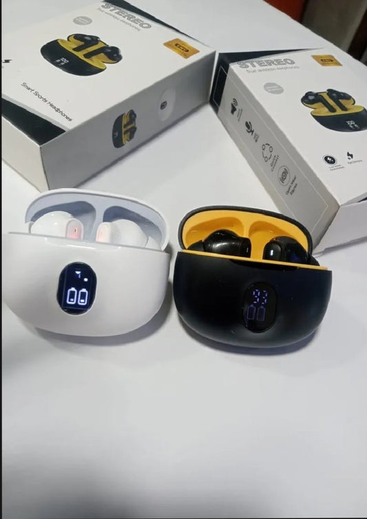 TWS Wireless Stereo Earbuds with LED Display (Random Color)