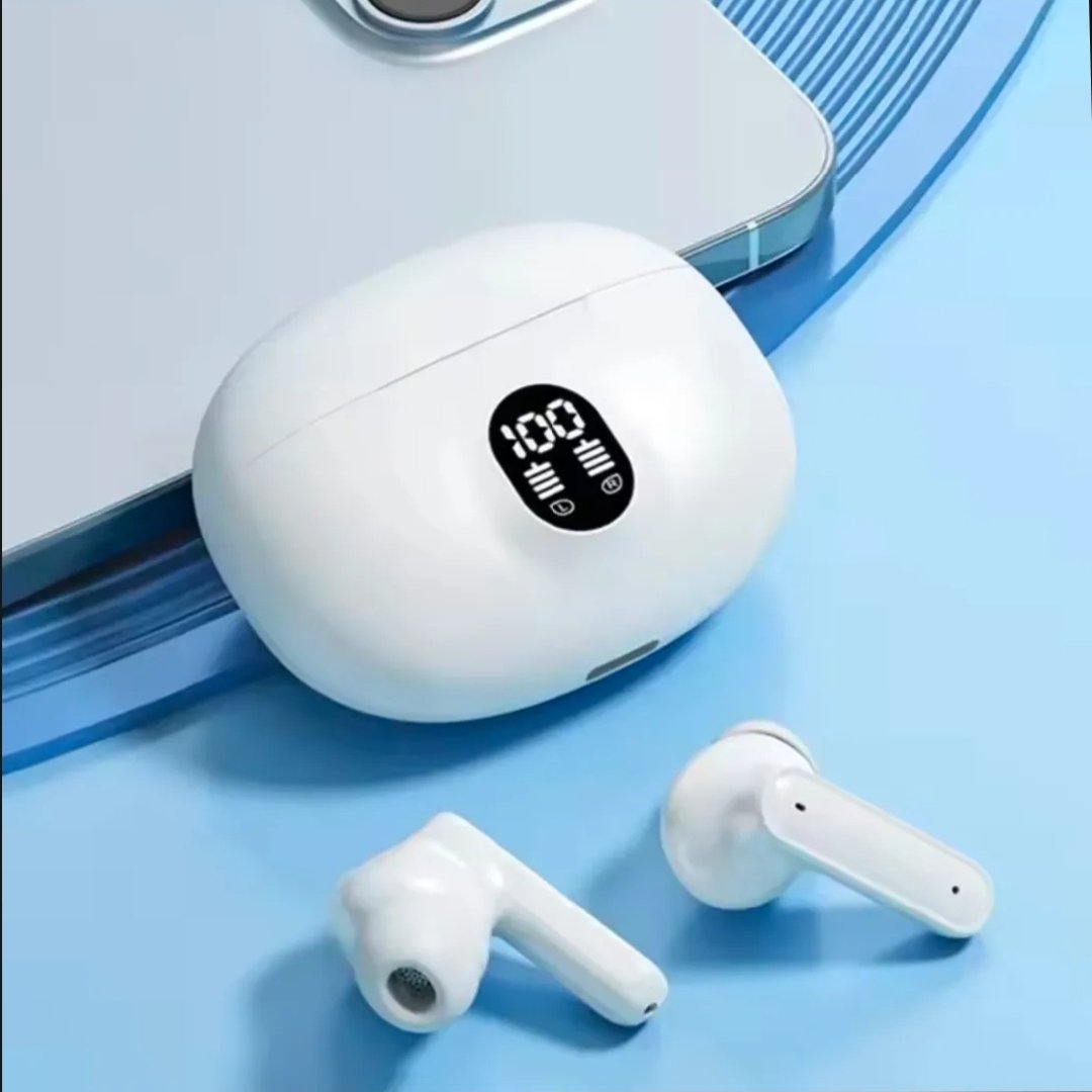 TWS Wireless Stereo Earbuds with LED Display (Random Color)