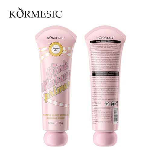 KORMESIC Pink Makeup Primer Multiple Plant Extracts Invisible Pores 50g