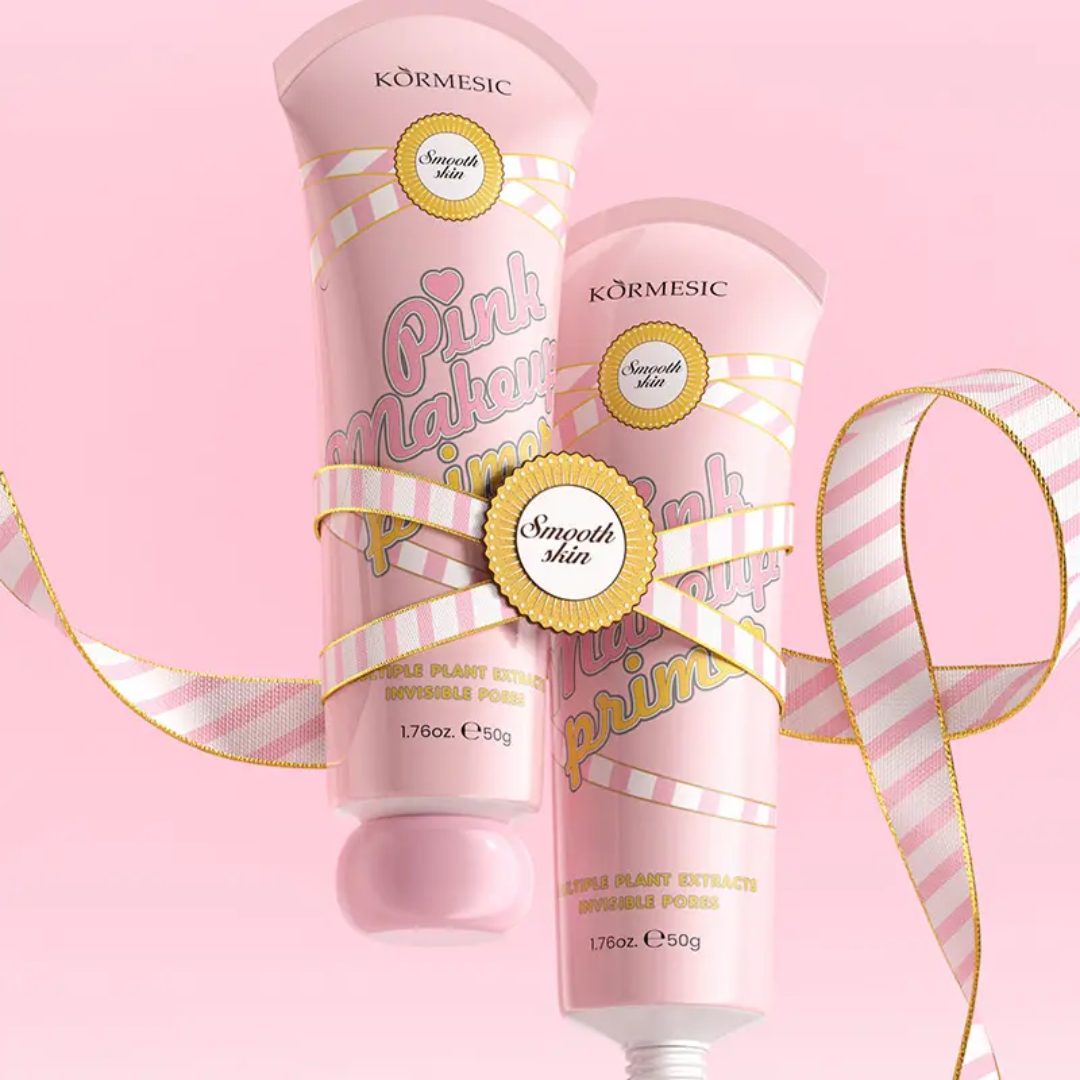 KORMESIC Pink Makeup Primer Multiple Plant Extracts Invisible Pores 50g