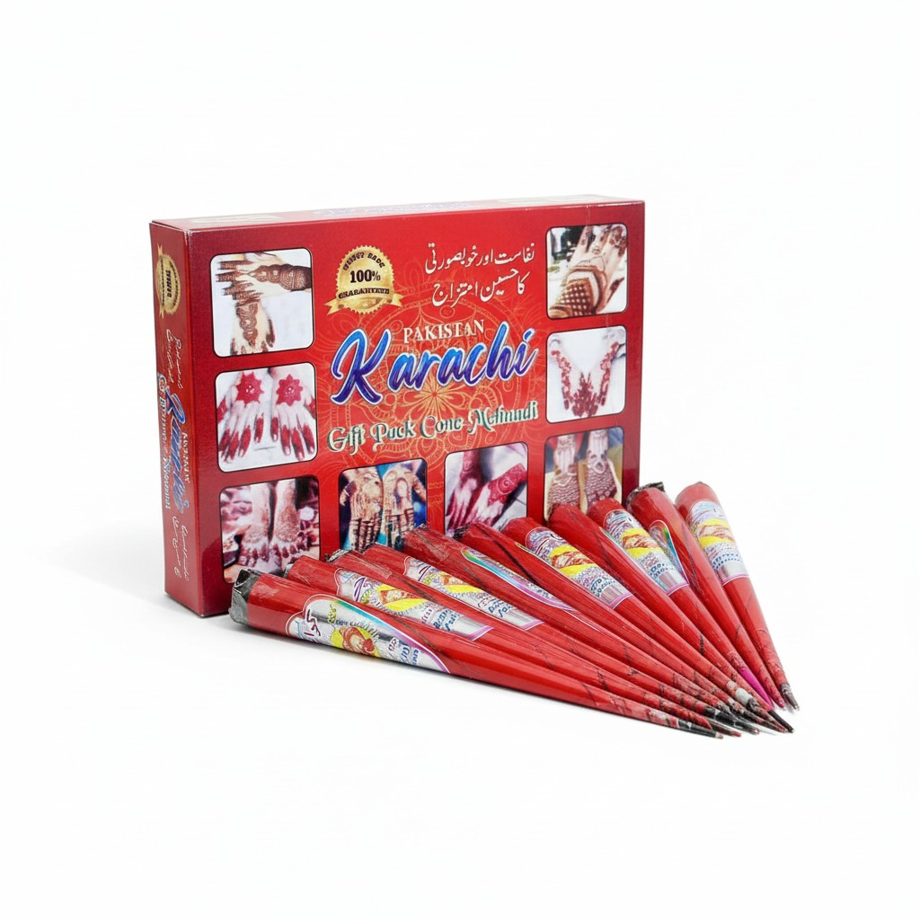 KARACHI Cone Mehandi Pack Of 12