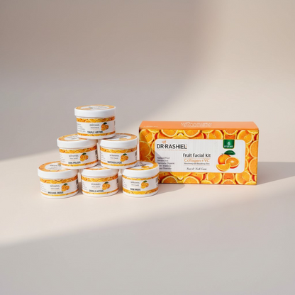 Whitening Facial Kit Series Set Of 6 (Skin Polish 150ml, Mud Mask 150ml, Massage Cream 150ml, Scrub, Double Action 150ml, Triple Action150ml)