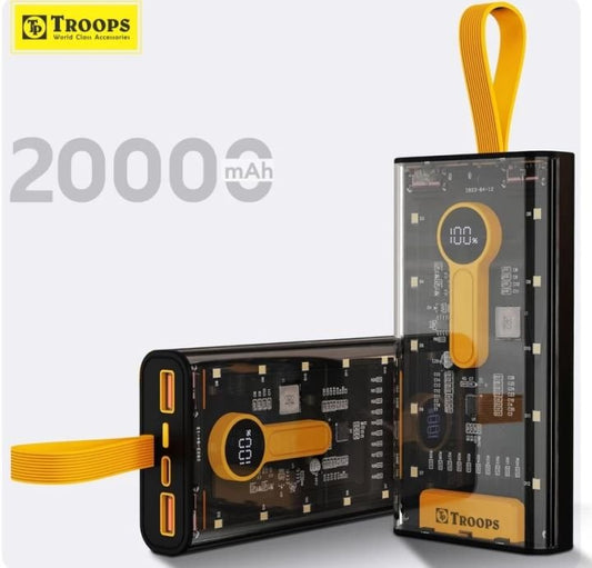 Bolt Digital Transparent High quality fast Power bank (without Box)