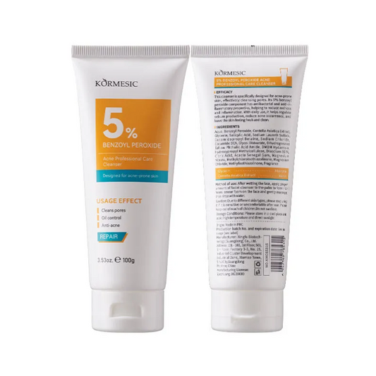 KORMESIC 5% Benzoyl Peroxide Acne professional Care Cleanser 100g