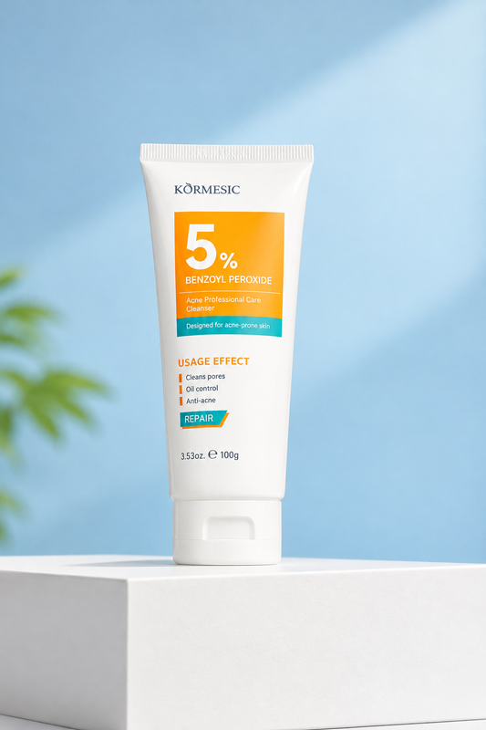 KORMESIC 5% Benzoyl Peroxide Acne professional Care Cleanser 100g