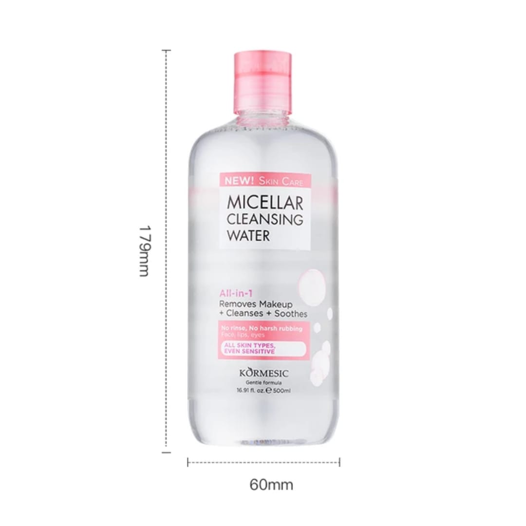 KORMESIC Micellar All in 1 Brightening Cleansing Makeup Removing Water 500ml