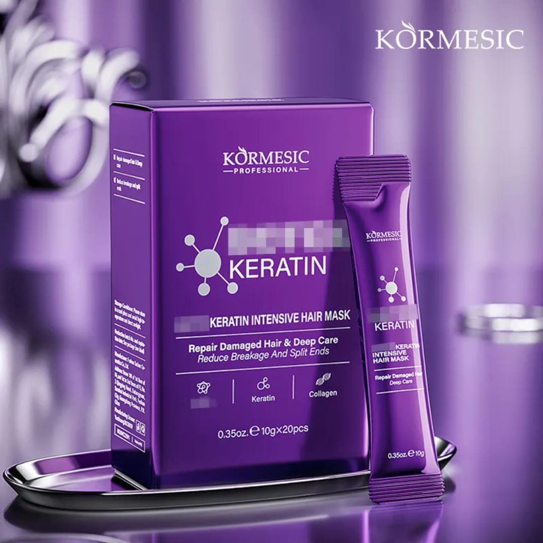 Kormesic Professional Repair Damaged Hair &amp; Deep Care Keratin Intensive Hair Mask Pack of 20 Sachets