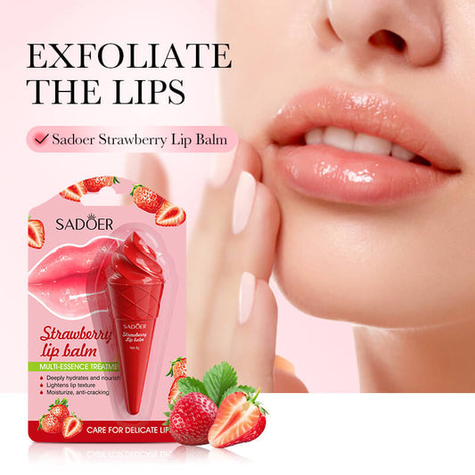 Sadoer Strawberry  Mosturizing Lip Balm