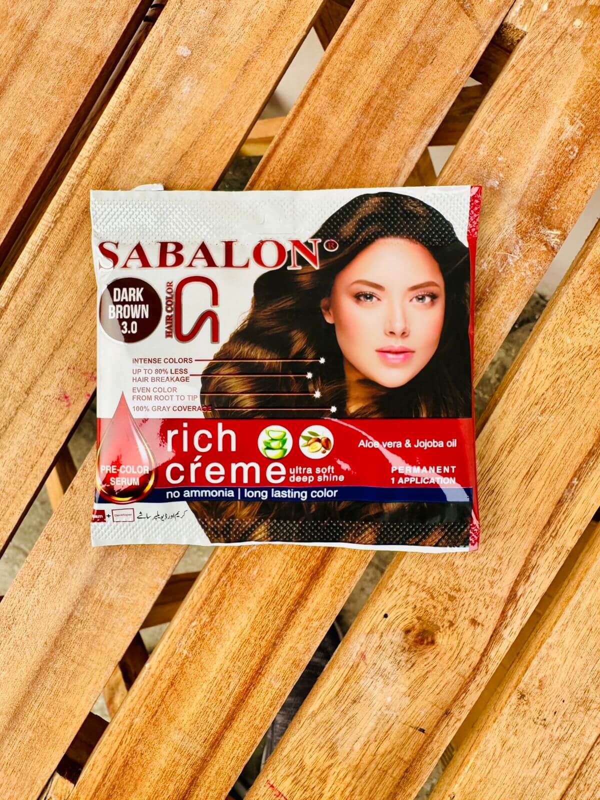 Sabalon Rich Creme Hair Color Sachet with Shampoo