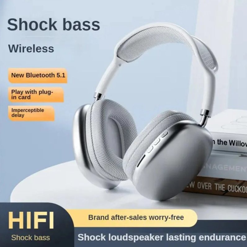 P9 Wireless Headphones with Mic Noise Cancelling Headsets Stereo Sound Earphones