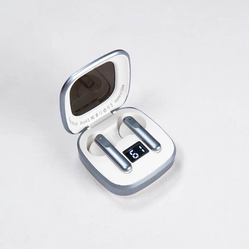 SR-02 Wireless Earbuds – HI-FI Stereo TWS with Power Display & Mirror Case Earphones Headphones