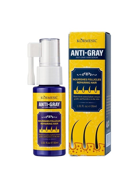 KORMESIC Anti-Gray Hair Serum - Nourishes Follicles & Repairs Hair 30ml