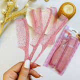 5-in-1 Pink Glitter Comb Set | Professional Hair Styling Combs for Women & Girls (Random Color)