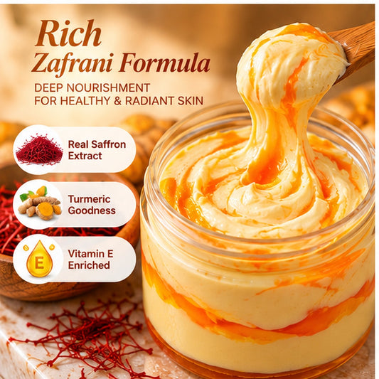 Zafrani Skin Brightening & Moisturizing Cream | Saffron-Infused Deep Hydration Cream | For Face & Body