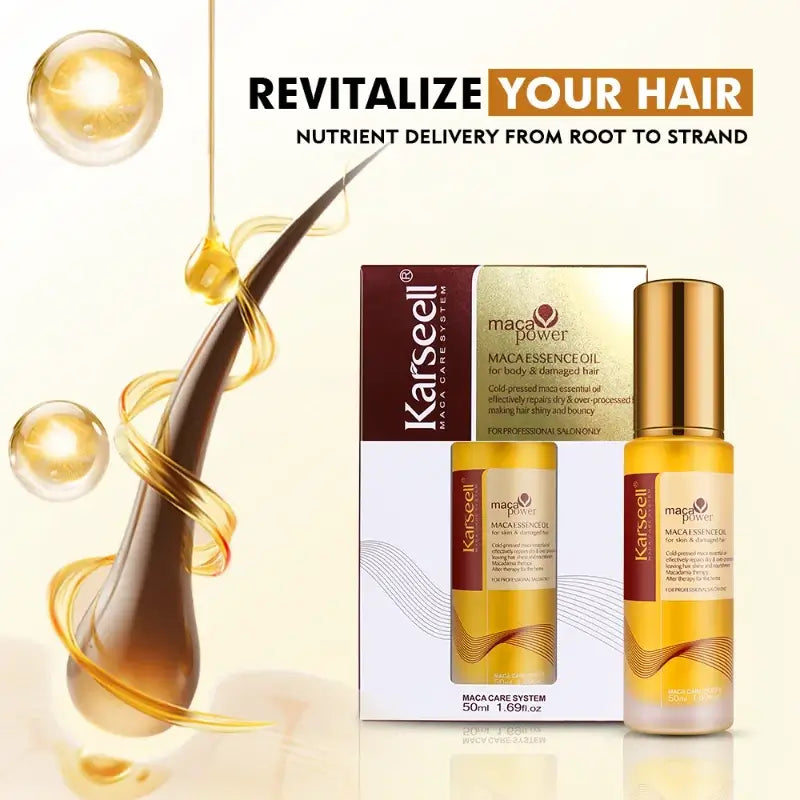 Karseell Maca Power Essence Oil – Hair Repair & Nourishment Oil (50ml)