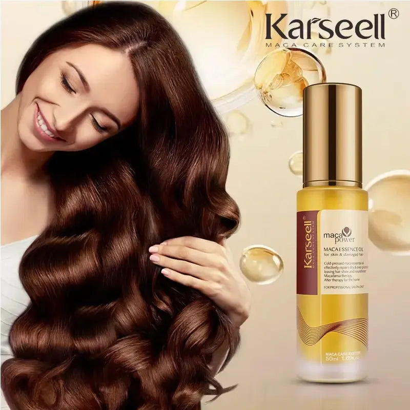 Karseell Maca Power Essence Oil – Hair Repair & Nourishment Oil (50ml)