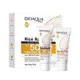 BIOAQUA Rice Raw Pulp Sunscreen Moisturizing Set SPF 50+ (40g + 30g)