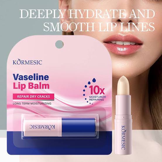 Kormesic Vaseline Lip Balm – Repair Dry Cracks | Long Term Moisturizing