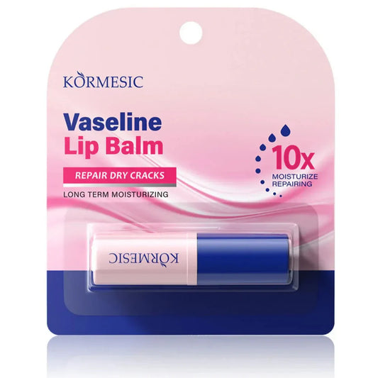 Kormesic Vaseline Lip Balm – Repair Dry Cracks | Long Term Moisturizing