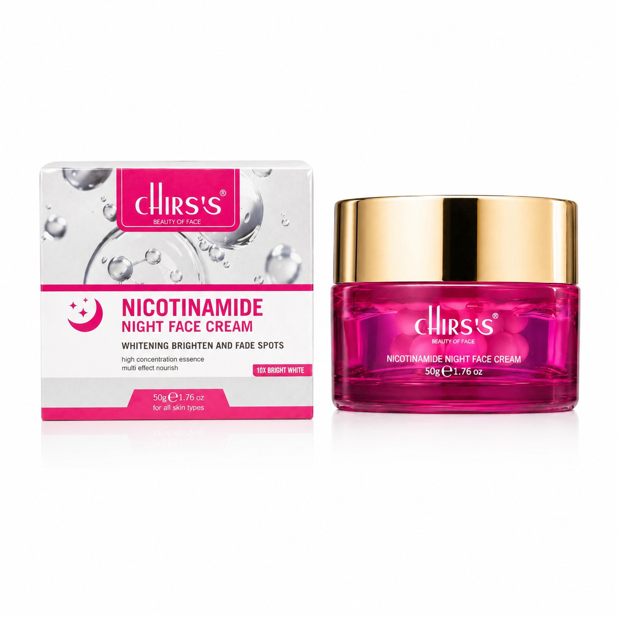 Chirs's Nicotinamide Face Cream – Day & Night | Whitening, Brightening & Fade Spots