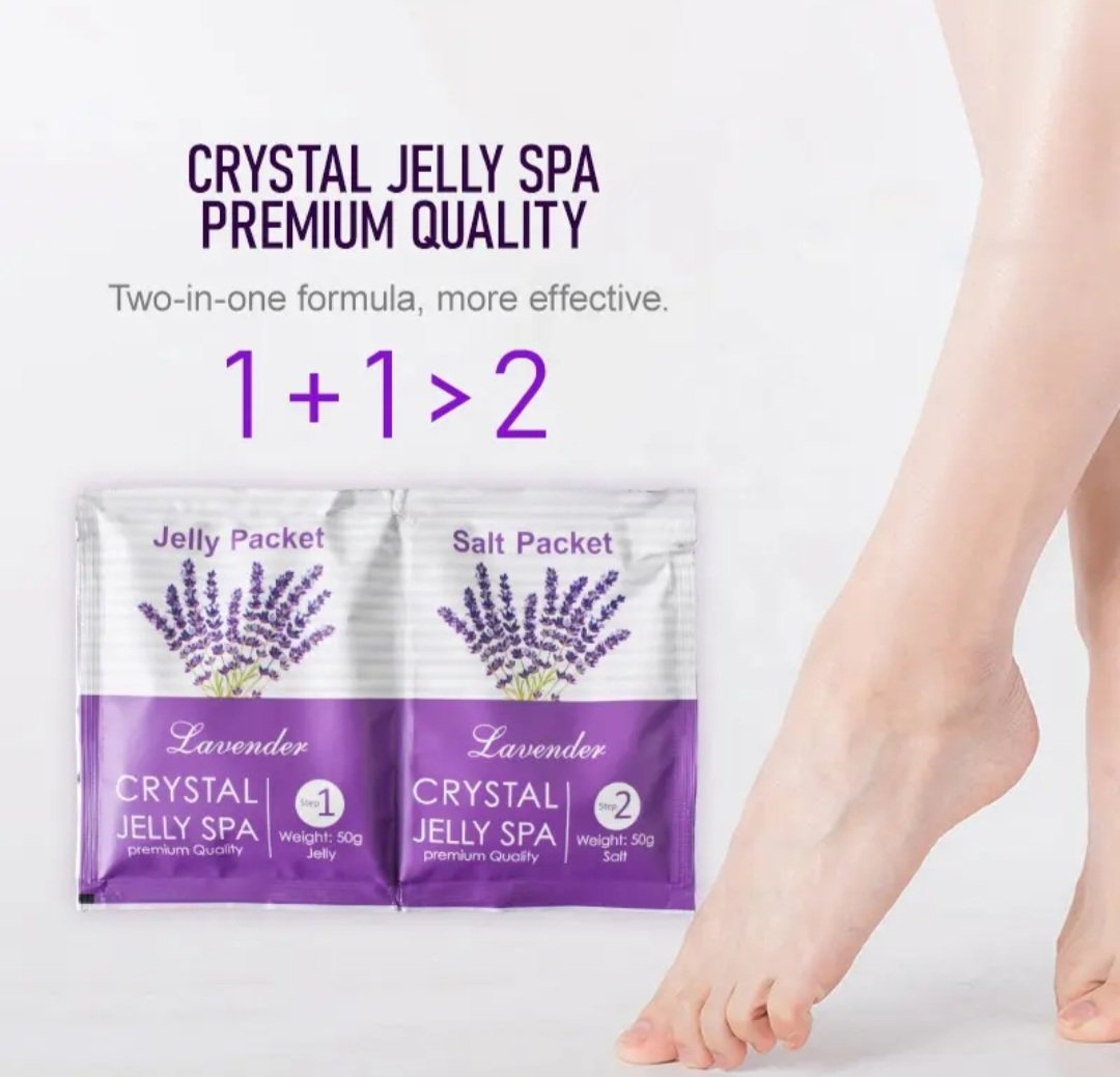 BEACYSW Crystal Jelly Spa Foot Soak  2 Step Set 50g + 50g